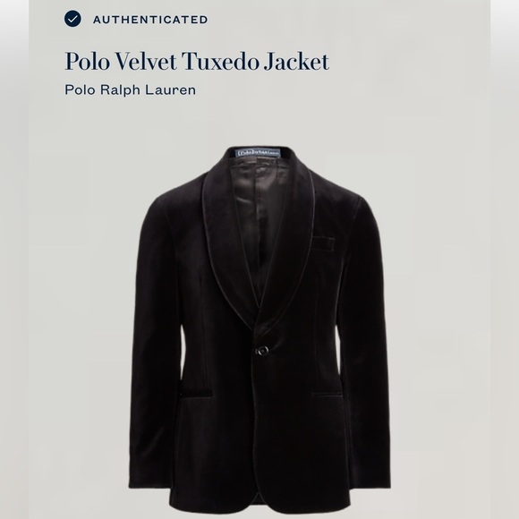 Polo Ralph Lauren Polo Velvet Tuxedo Jacket Black Men’s 40L Dinner Jacket - Picture 1 of 15
